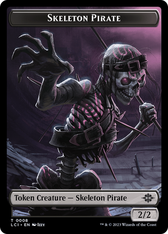 Treasure (0002) // Skeleton Pirate Double-Sided Token [Jurassic World Collection Tokens]