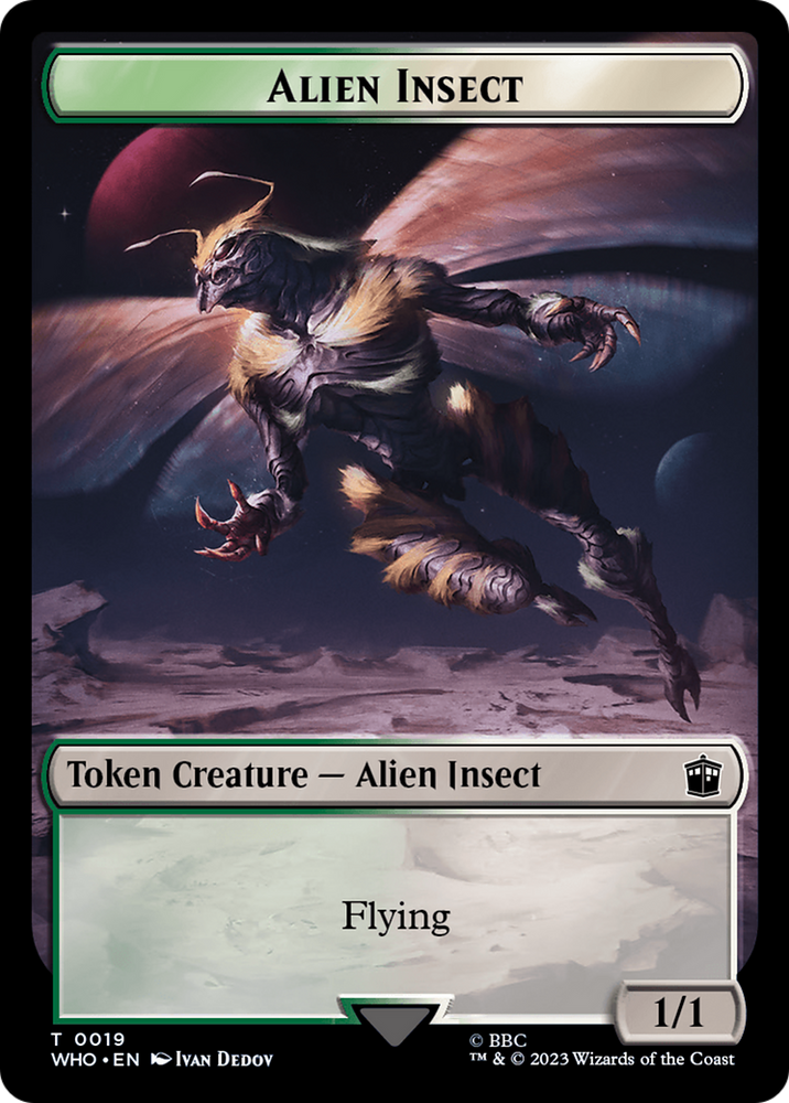 Alien Insect // Mutant Double-Sided Token [Doctor Who Tokens]